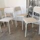 Set of 4 tubular metal chairs from the 90s