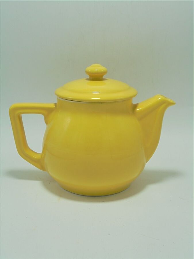 Vintage yellow teapot