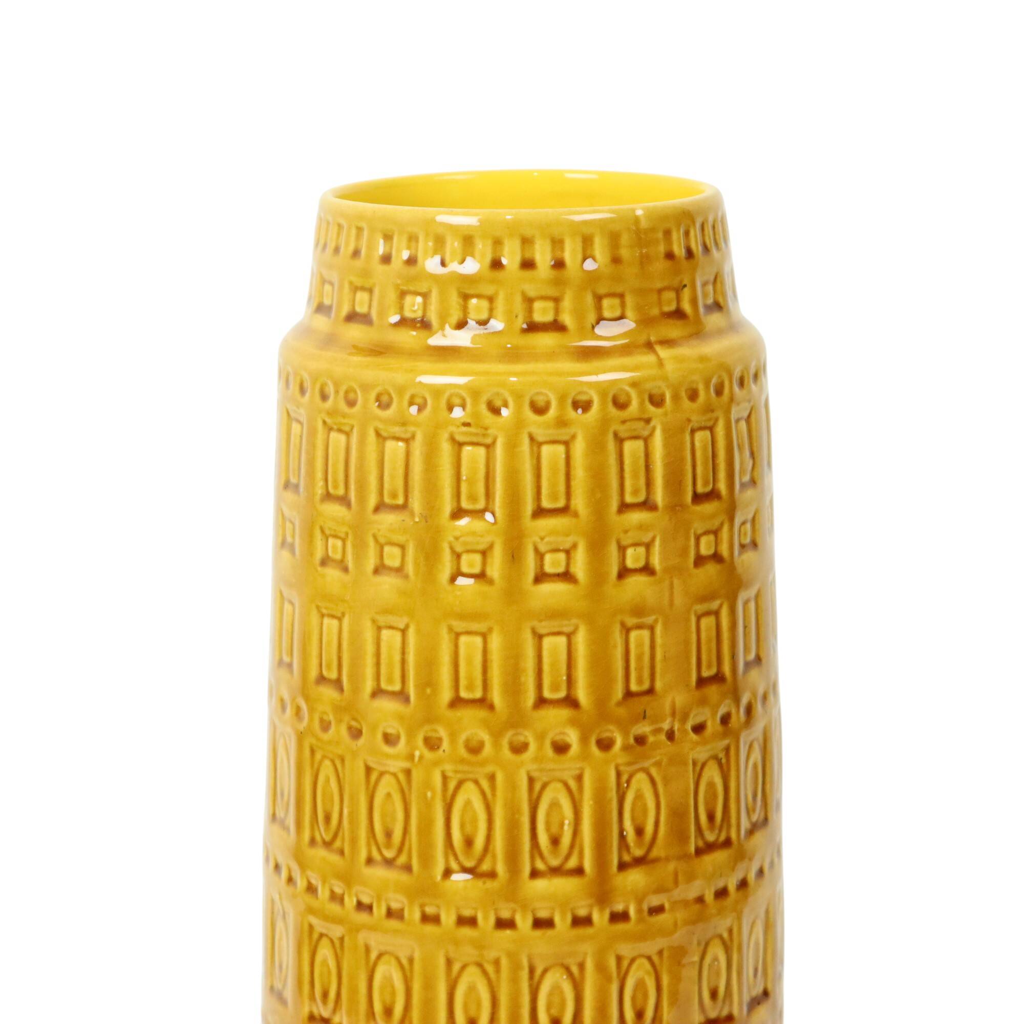 Vintage Scheurich Inka Vase West Germany Ceramics 260-40
