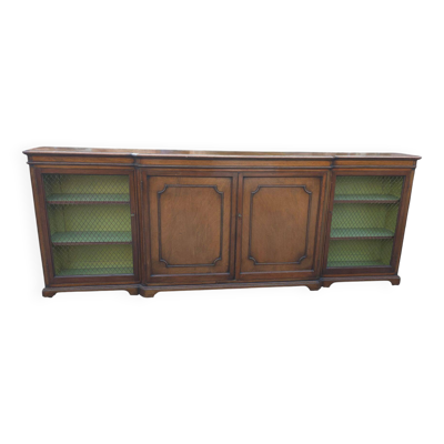 Meuble enfilade style Régence en acajou avec les portes grillagées