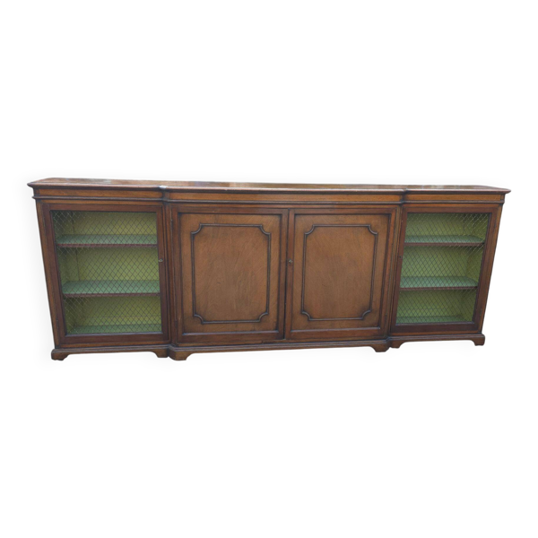 Meuble enfilade style Régence en acajou avec les portes grillagées