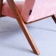 Mid Century Easy Chair Model B 310 Var in Coral Velvet