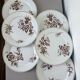 Set of 6 vintage dinner plates from Sarreguemines, Danish model 210412.
