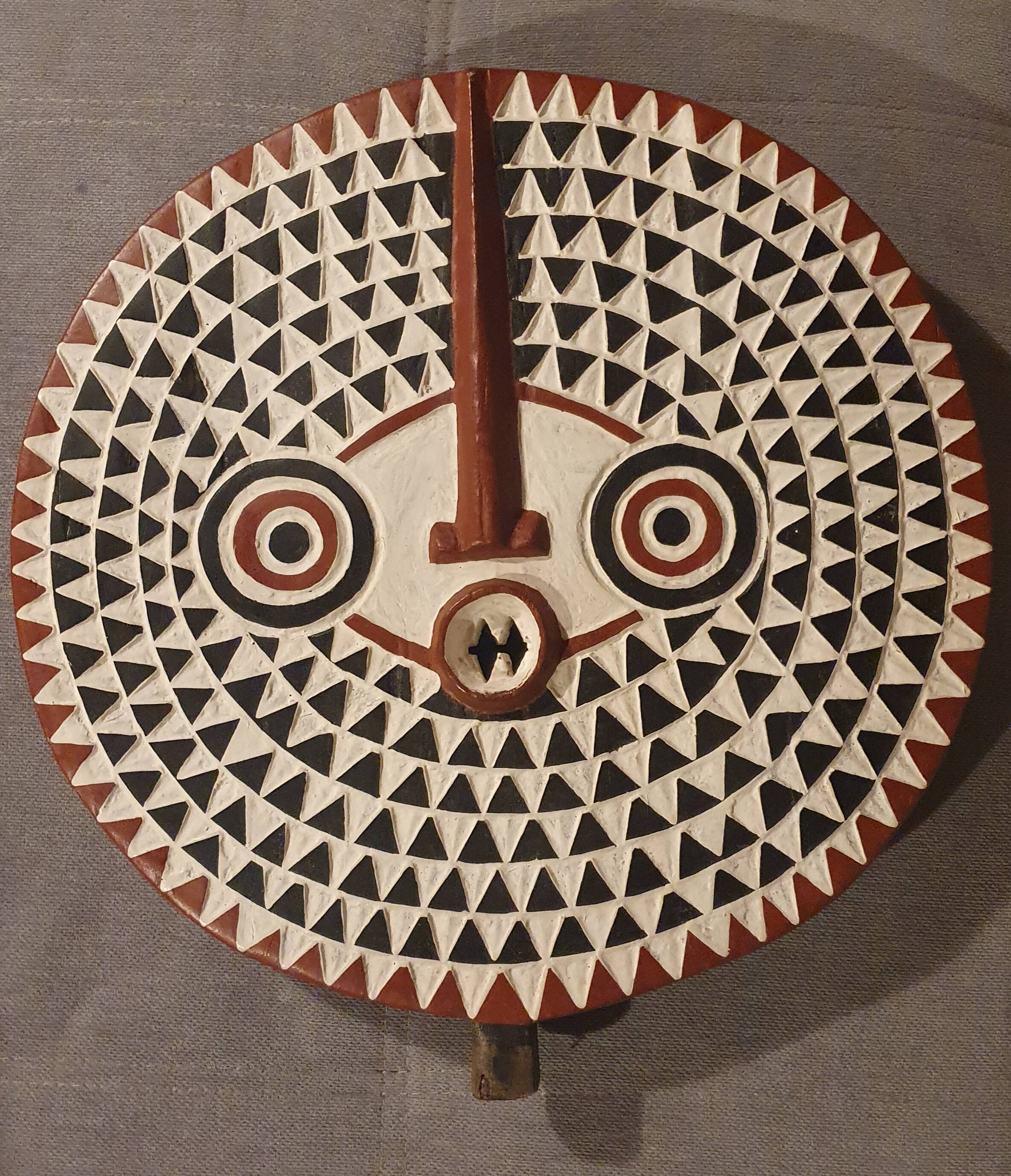African Bobo sun mask in wood - Mali