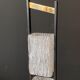 Arlus metal floor lamp and 4 glass lampshades - 1950