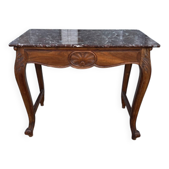 Marble top side table