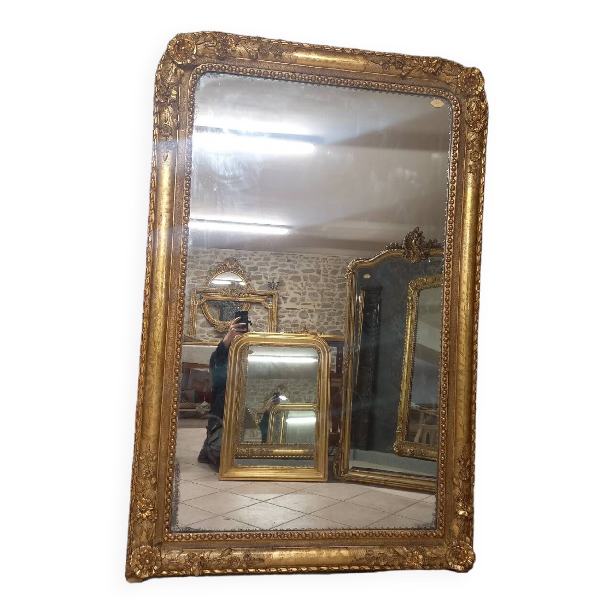Miroir époque XIX 1m90 x 1m22