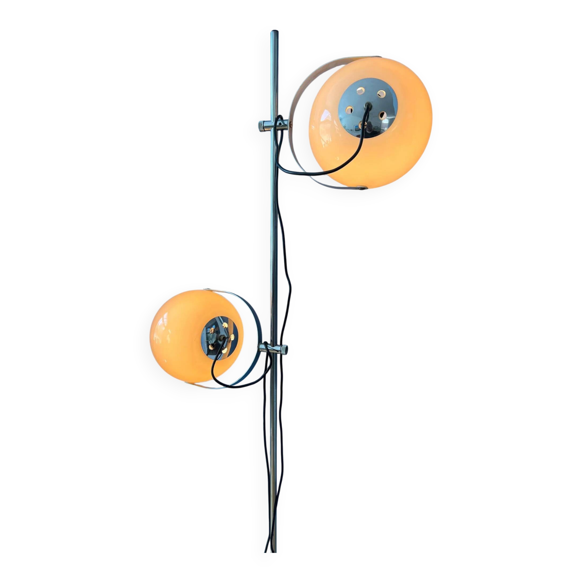 Vintage mid-century Dijkstra space age mushroom floor lamp