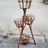Rattan plant holder