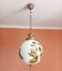 Large Art Nouveau globe pendant light