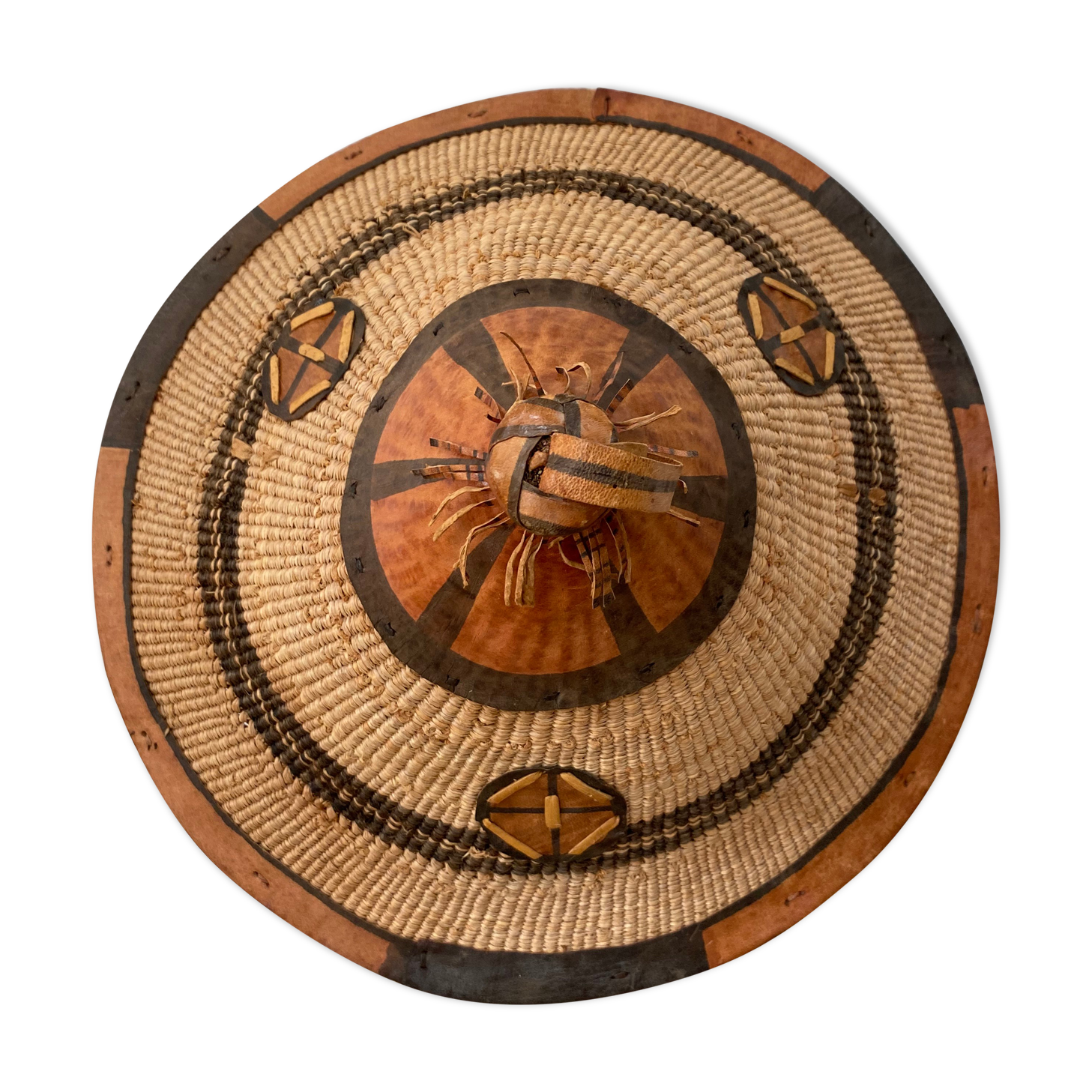 Traditional African hat from the 60s for wall decoration