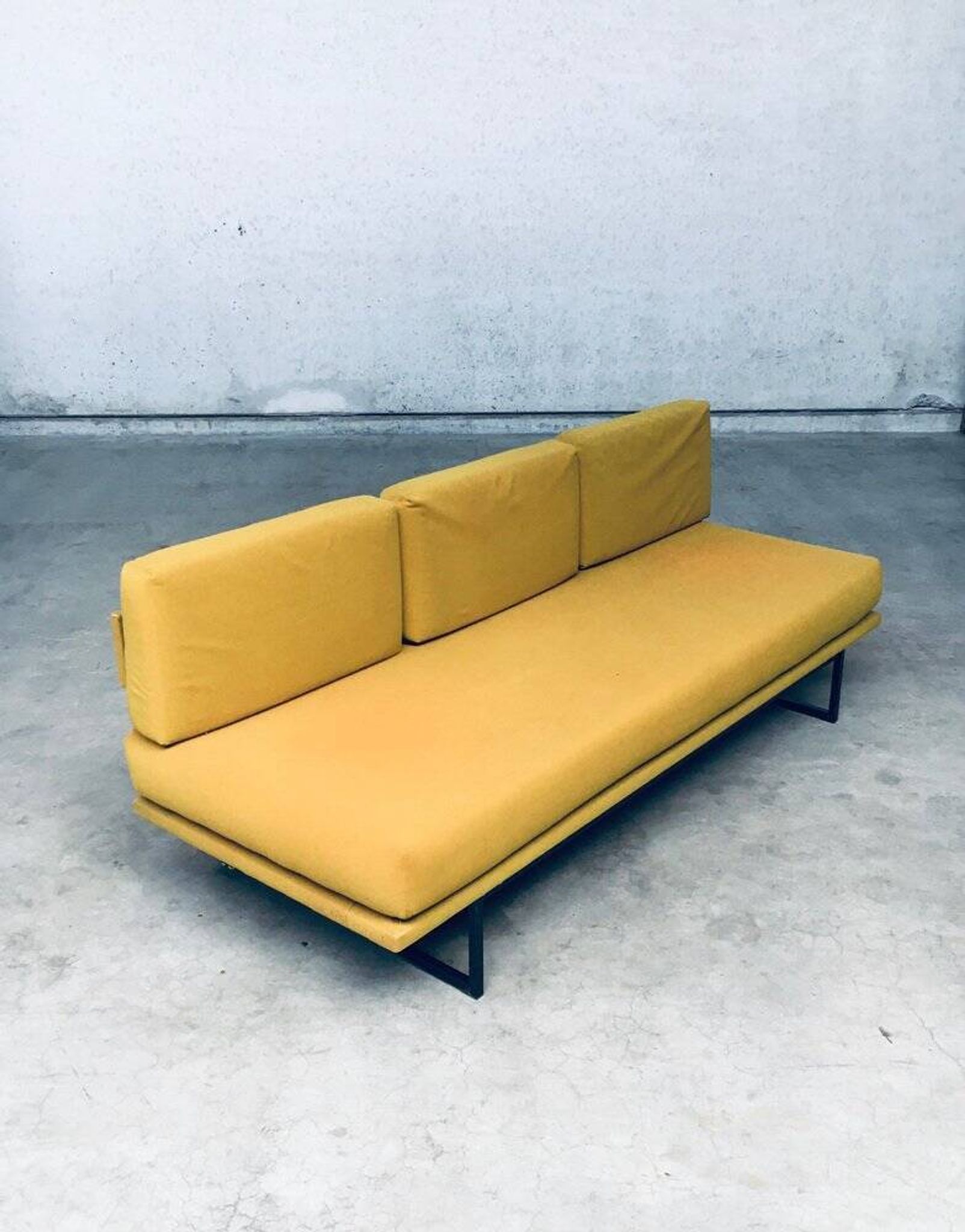 Mid-Century Dutch 3 Seat Sofa Daybed, 1960s