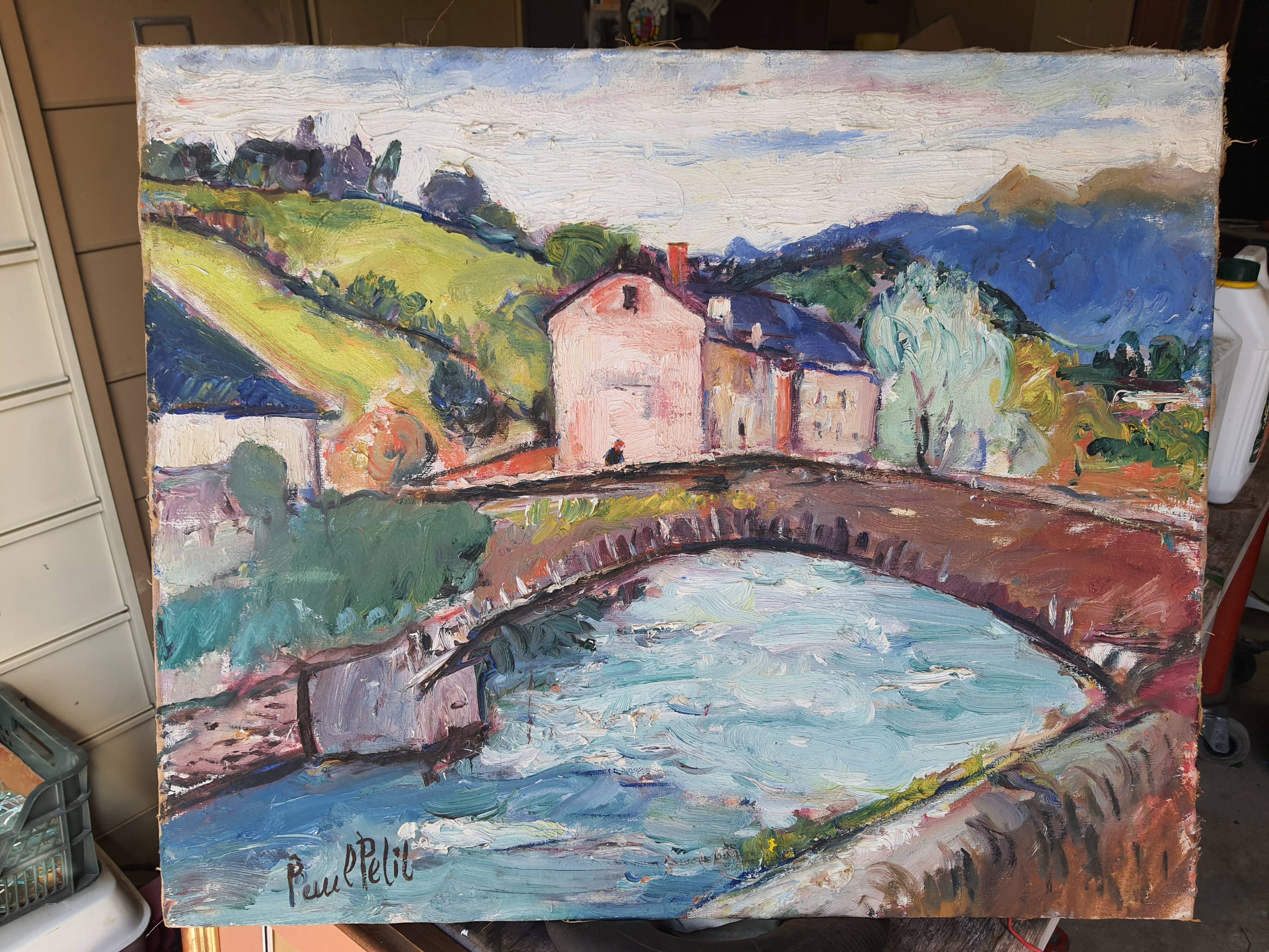 Painting on canvas Landscape bearn