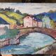Painting on canvas Landscape bearn