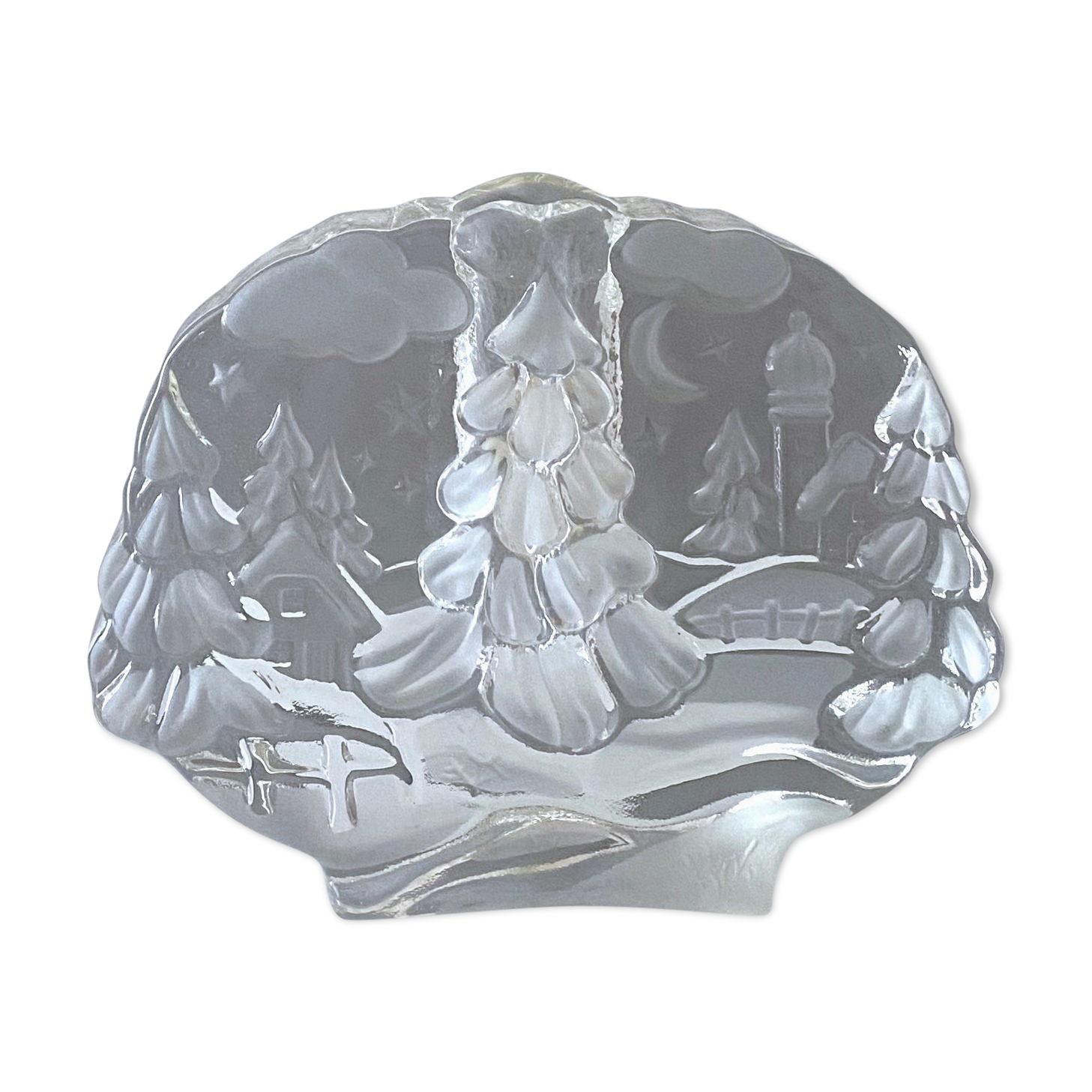 Mid Century Glass Solifleur Vase, Walther Glass