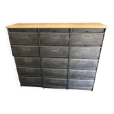 Ronéo industrial furniture with 15 shoe flaps