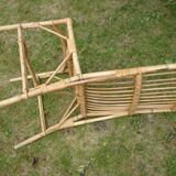 Rattan and bamboo chair