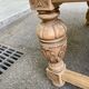 Art Deco monastery dining table, extendable, stripped in solid oak 230.