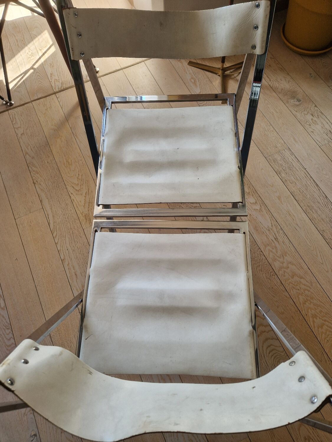 Set of 2 folding chairs Fantoni and Geraci