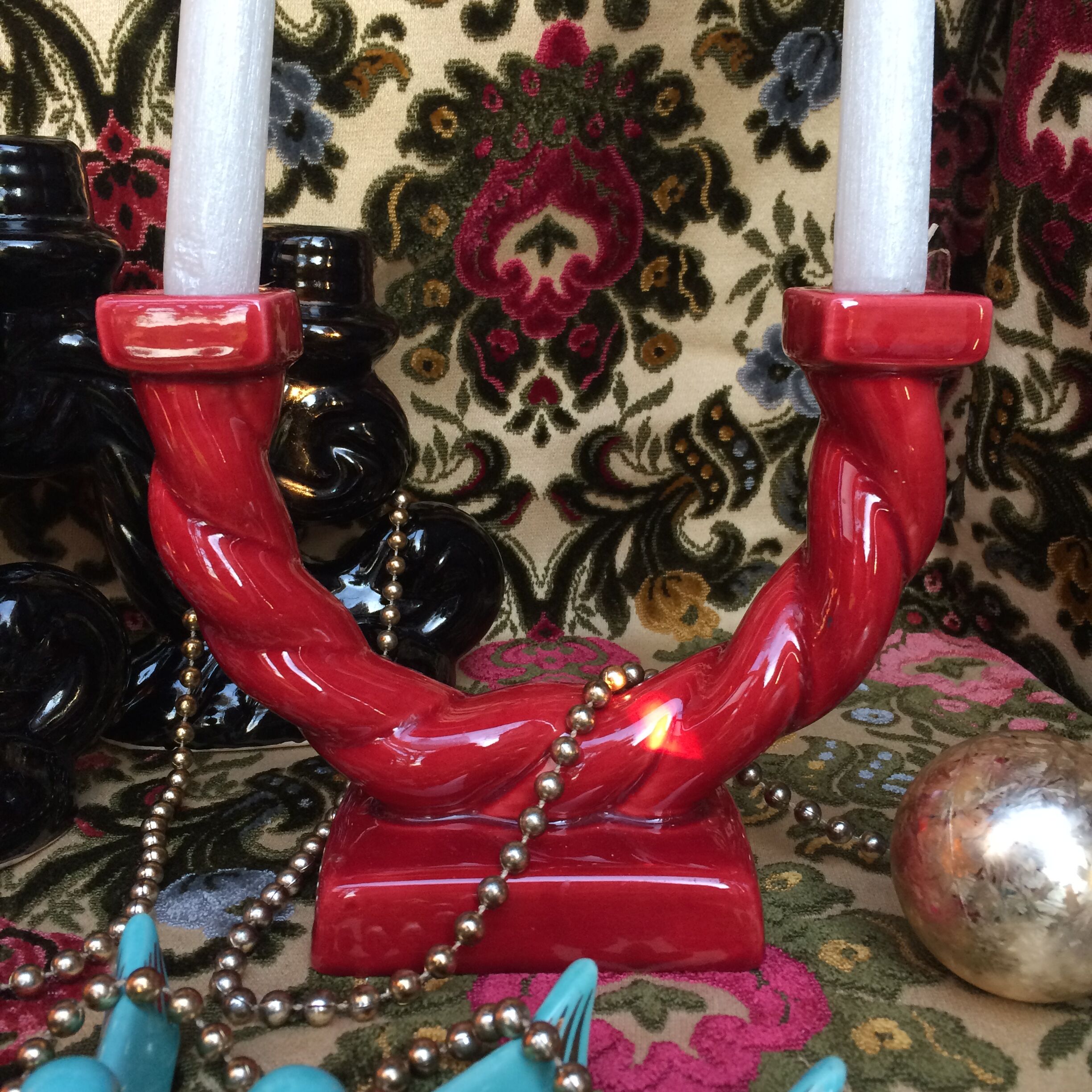 Double ceramic chandelier Longchamp