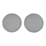 Pair of Mid-Century Flush Mounts, 1990s
