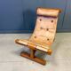 Vintage brutalist Brazilian easy chair, 1960s