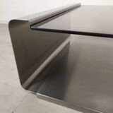 Stainless steel coffee table design Roche Bobois