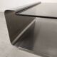 Stainless steel coffee table design Roche Bobois