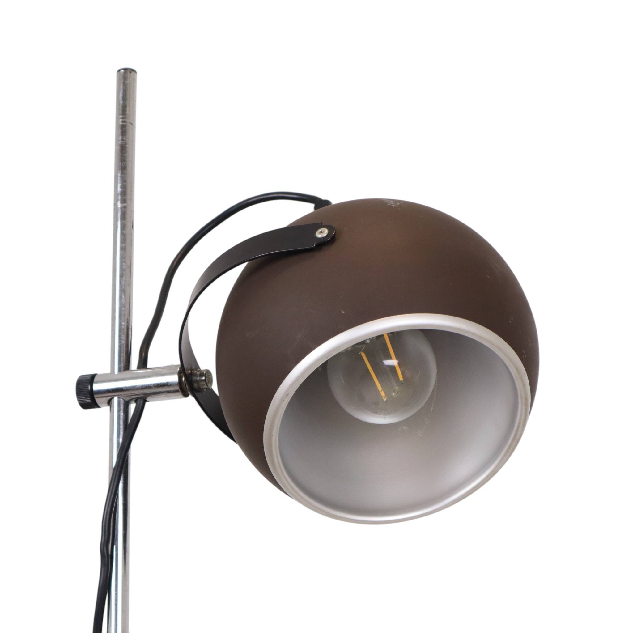 Lampe de sol vintage Eye Ball design Space Age 150 cm