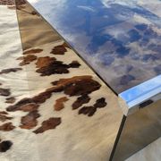 Smoked glass coffee table by Galloti and Radice Italy, 1970s