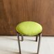 Vintage stool with velvet seat
