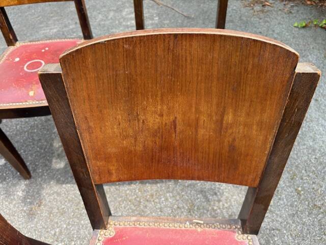 lot 6 chaises Art Déco / vintage