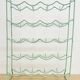 Metal aqua green bottle rack