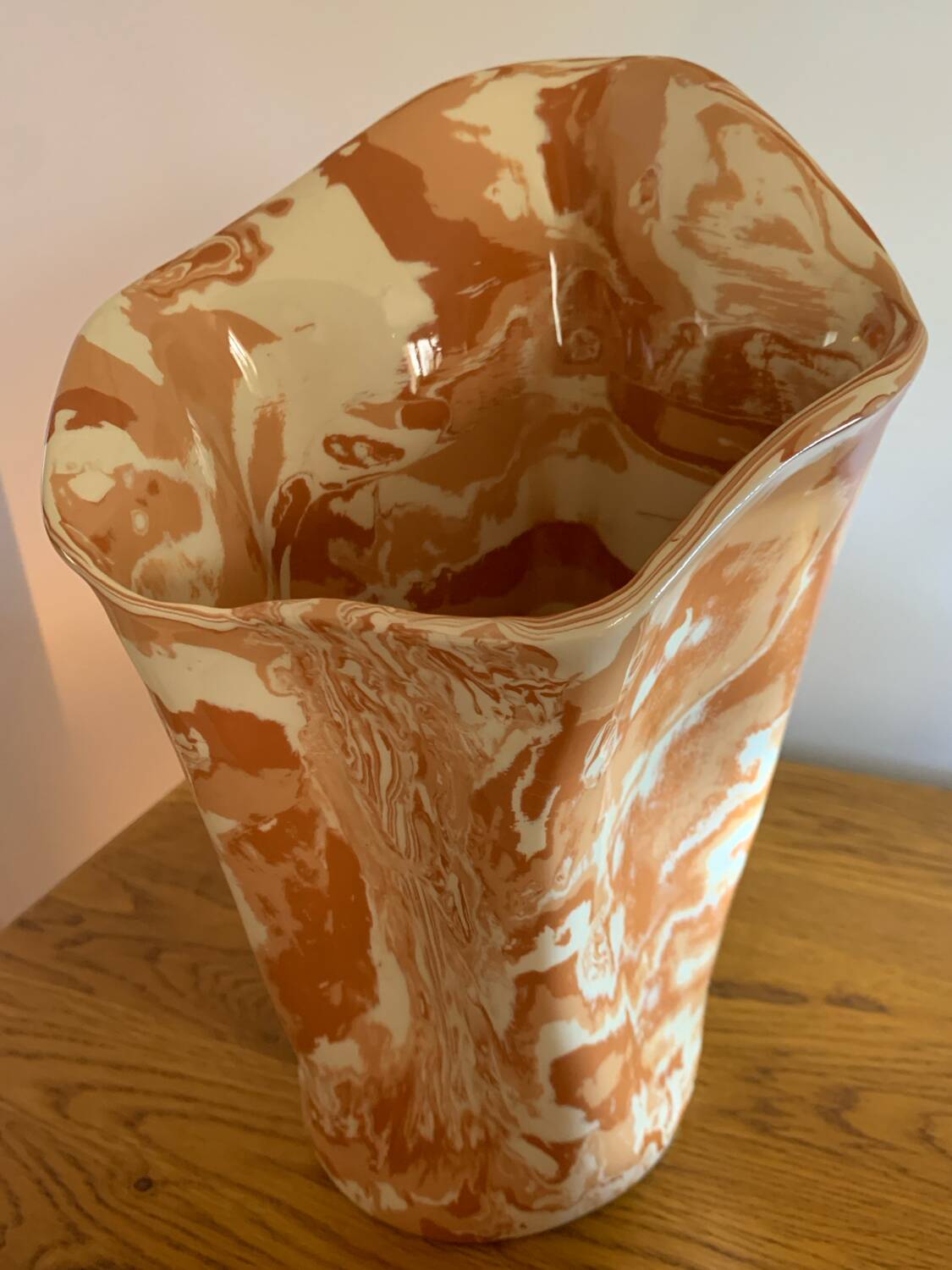 Large signed Terracotta vase
