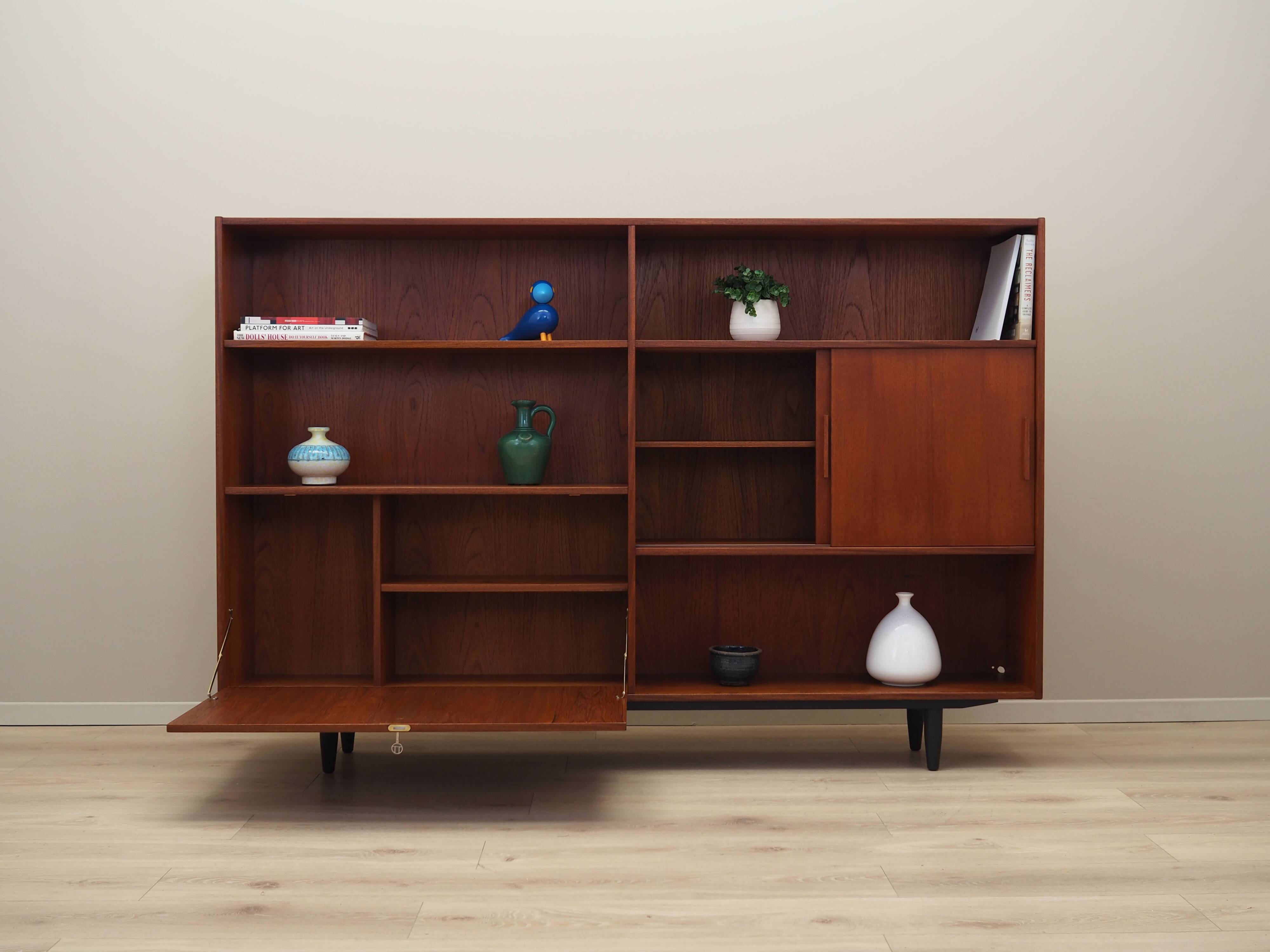 Teak bookcase, Danish design, 1970s, production: Denmark