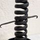 Vintage brutalist wrought iron candlestick