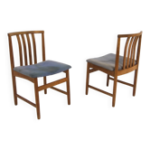 Set de 2 chaises scandinave en chêne, Suède, 1960