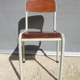 Chaise métal Mullca dossier arrondi