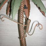 Lot Palm tree candle holders and palm tree with a monkey