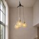 German 1960s cascading pendant by Hustadt Leuchten