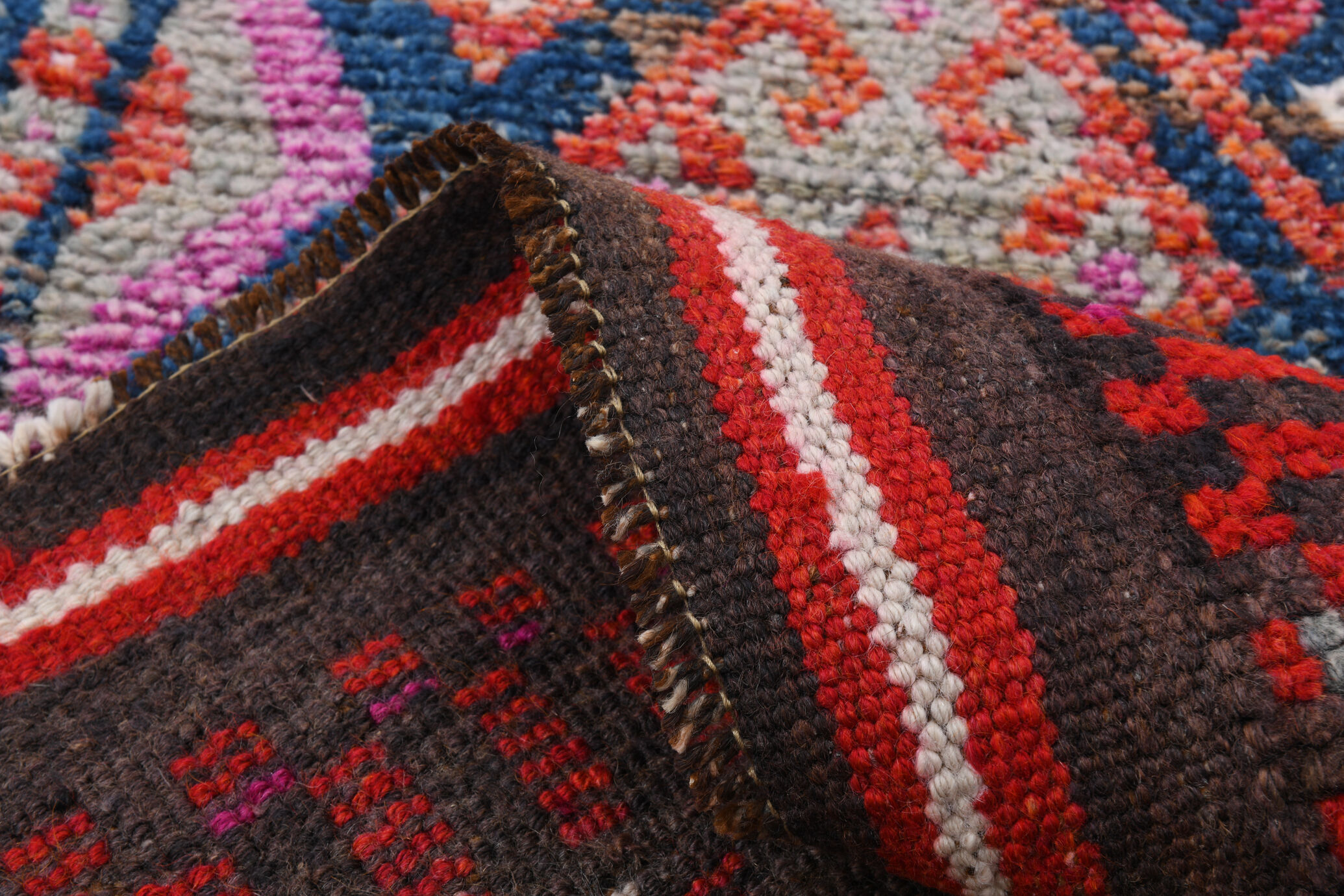 3x9 Vintage Antique Runner Rug, 76x283Cm