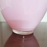 Pink glass vase