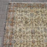 4x6 Turkish handwoven area kilim rug, Turkish wool rug