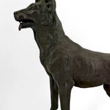 Sculpture representing a German Shepherd, Perrier Challenge Trophy, 1942