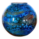 Lacquer vase on glass Jean Noël Bouillet 70s