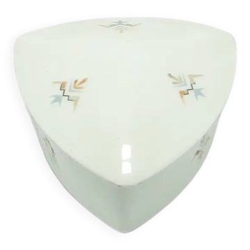 Art Deco bonbonniere, ivory white porcelain, Germany, 1930s.