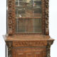 Vitrine 2 corps de style Louis XIII