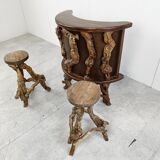 Vintage vinewood branch bar, 1950s