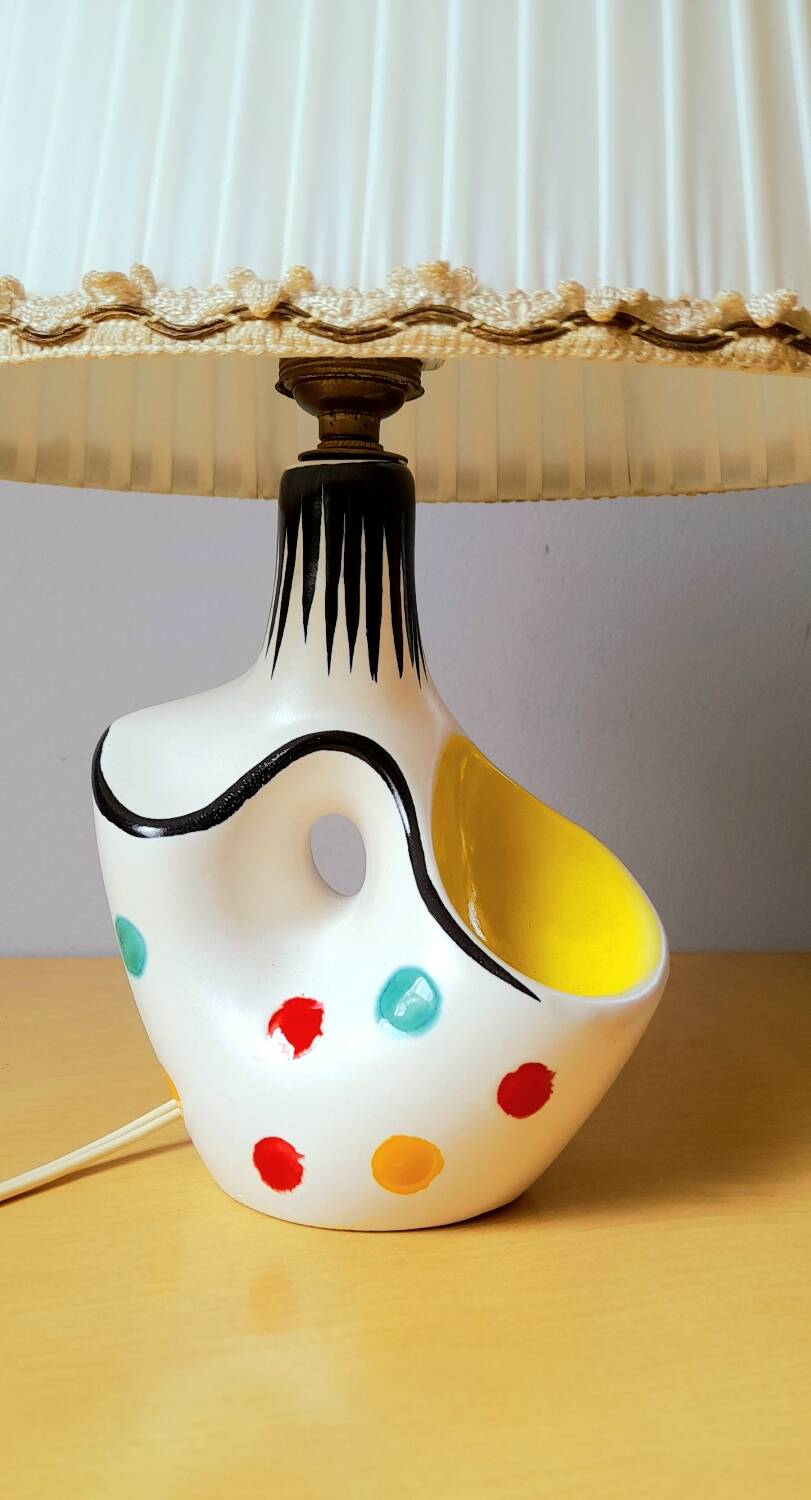 Lampe en céramique 1950