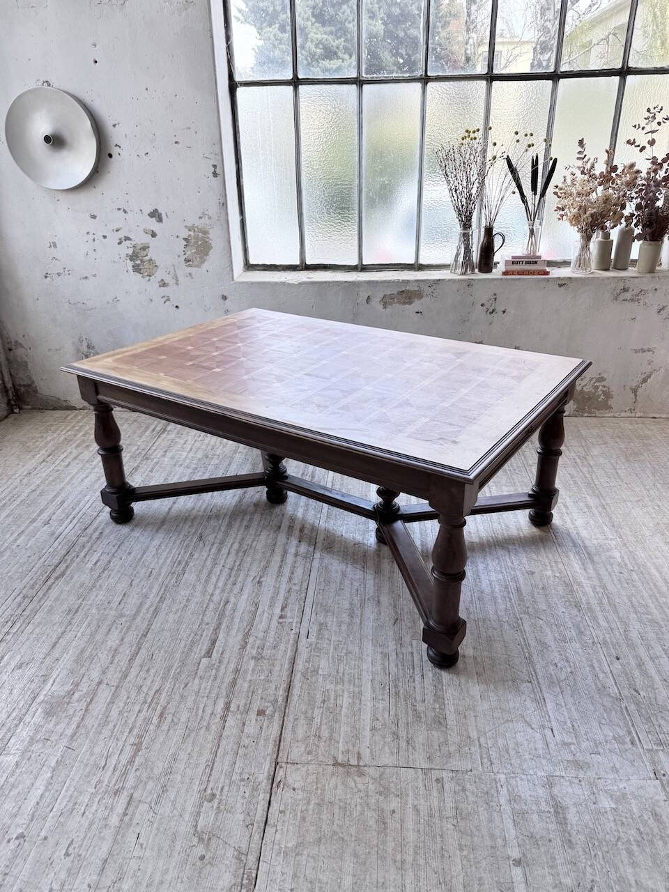 Oak table in Louis XIV style 1900